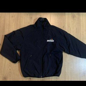 Daytona Int'l Speedway Racing Nylon Zip Insulated Jacket Fleece Lined Adult S